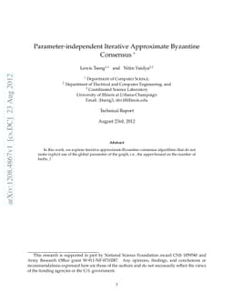 Parameter-independent Iterative Approximate Byzantine Consensus