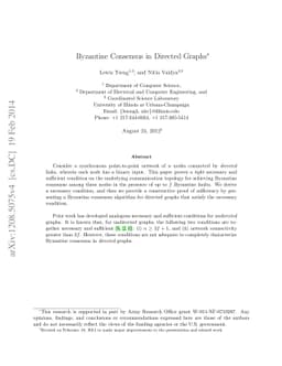 Exact Byzantine Consensus in Directed Graphs