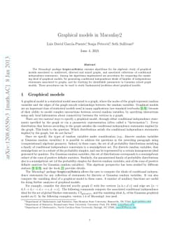 Graphical models in Macaulay2
