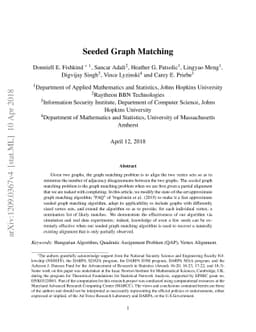 Seeded Graph Matching