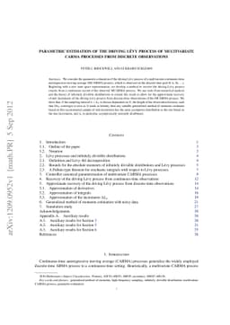 Parametric estimation of the driving Lévy process of multivariate
  CARMA processes from discrete observations