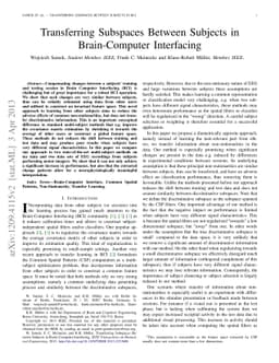 Transferring Subspaces Between Subjects in Brain-Computer Interfacing