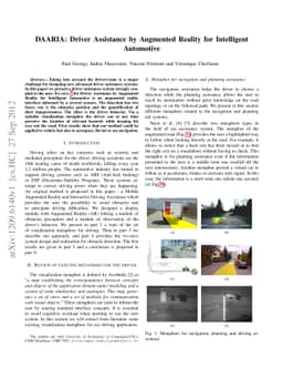DAARIA: Driver Assistance by Augmented Reality for Intelligent
  Automobile
