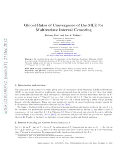 Global Rates of Convergence of the MLE for Multivariate Interval
  Censoring