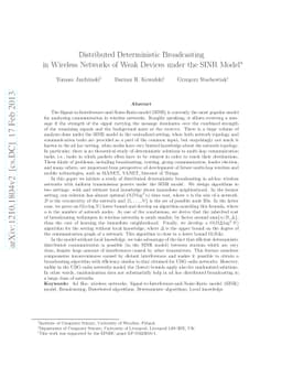 Distributed Deterministic Broadcasting in Wireless Networks of Weak
  Devices under the SINR Model
