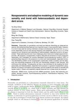 Nonparametric and adaptive modeling of dynamic seasonality and trend
  with heteroscedastic and dependent errors