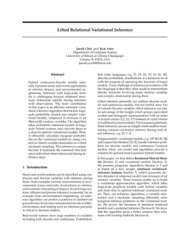 Lifted Relational Variational Inference