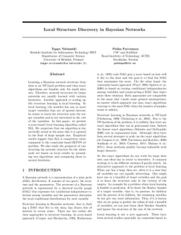 Local Structure Discovery in Bayesian Networks