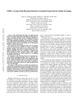 LSBN: A Large-Scale Bayesian Structure Learning Framework for Model
  Averaging