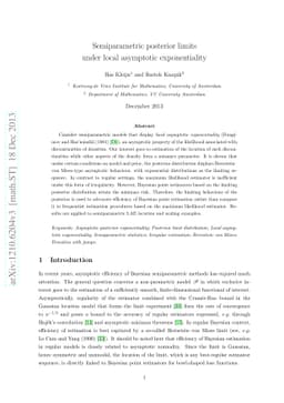 Semiparametric posterior limits under local asymptotic exponentiality