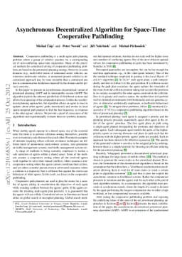Asynchronous Decentralized Algorithm for Space-Time Cooperative
  Pathfinding