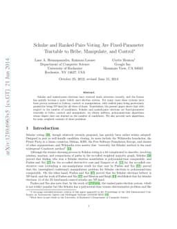 Schulze and Ranked-Pairs Voting are Fixed-Parameter Tractable to Bribe,
  Manipulate, and Control