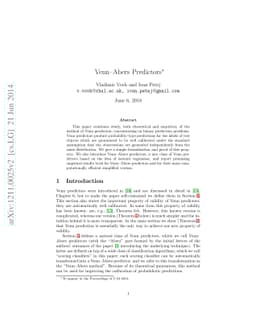 Venn-Abers predictors