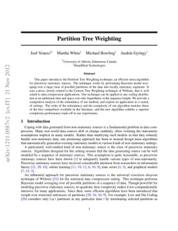 Partition Tree Weighting