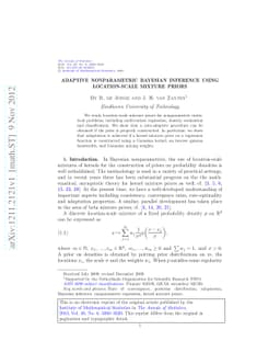 Adaptive nonparametric Bayesian inference using location-scale mixture
  priors
