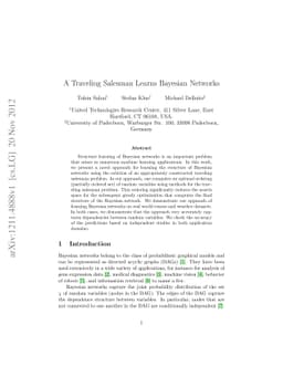 A Traveling Salesman Learns Bayesian Networks
