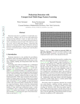 Pedestrian Detection with Unsupervised Multi-Stage Feature Learning