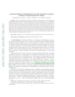 A semialgebraic description of the general Markov model on phylogenetic
  trees