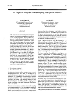An Empirical Study of w-Cutset Sampling for Bayesian Networks