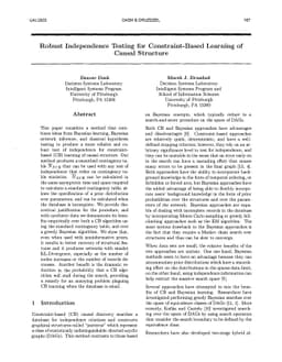 A Robust Independence Test for Constraint-Based Learning of Causal
  Structure