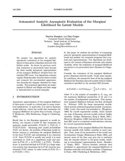Automated Analytic Asymptotic Evaluation of the Marginal Likelihood for
  Latent Models
