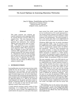 On Local Optima in Learning Bayesian Networks