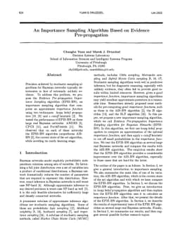 An Importance Sampling Algorithm Based on Evidence Pre-propagation