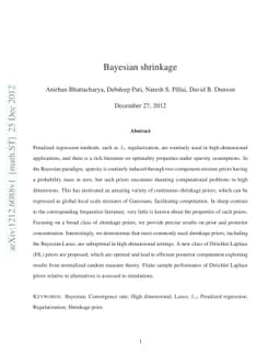 Bayesian shrinkage