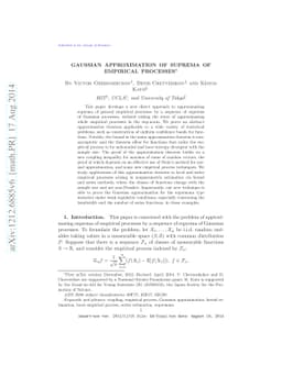 Gaussian approximation of suprema of empirical processes