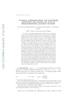 Gaussian approximations and multiplier bootstrap for maxima of sums of
  high-dimensional random vectors
