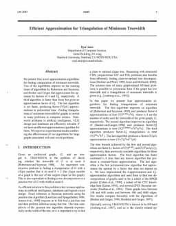 Efficient Approximation for Triangulation of Minimum Treewidth