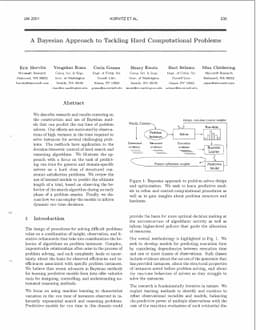 A Bayesian Approach to Tackling Hard Computational Problems