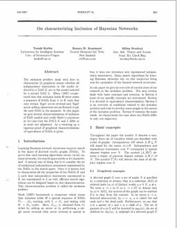 On characterizing Inclusion of Bayesian Networks