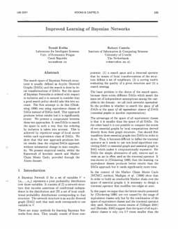 Improved learning of Bayesian networks