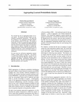 Aggregating Learned Probabilistic Beliefs