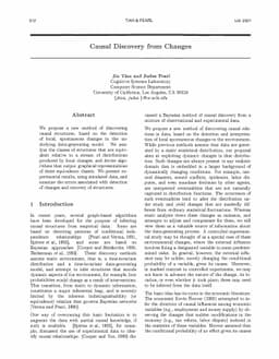 Causal Discovery from Changes