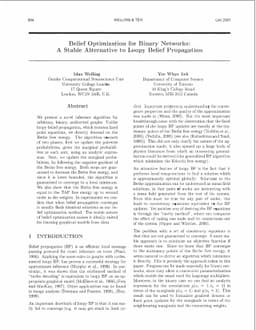 Belief Optimization for Binary Networks: A Stable Alternative to Loopy
  Belief Propagation