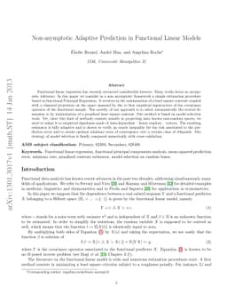 Non-asymptotic Adaptive Prediction in Functional Linear Models