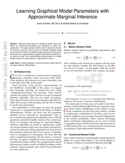 Learning Graphical Model Parameters with Approximate Marginal Inference