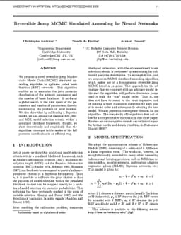 Reversible Jump MCMC Simulated Annealing for Neural Networks