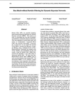 Rao-Blackwellised Particle Filtering for Dynamic Bayesian Networks