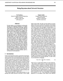 Being Bayesian about Network Structure