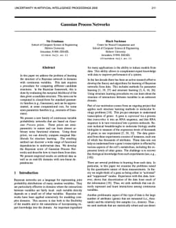 Gaussian Process Networks