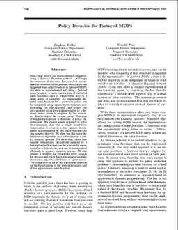 Policy Iteration for Factored MDPs