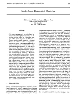Model-Based Hierarchical Clustering