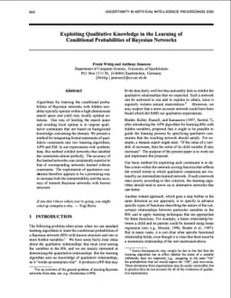 Exploiting Qualitative Knowledge in the Learning of Conditional
  Probabilities of Bayesian Networks