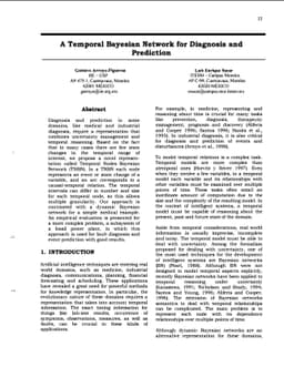 A Temporal Bayesian Network for Diagnosis and Prediction