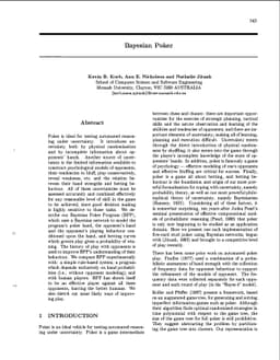 Bayesian Poker