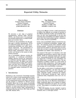 Expected Utility Networks
