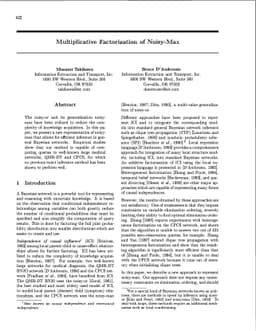 Multiplicative Factorization of Noisy-Max